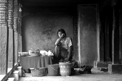 Le penseur, Kathmandou - Népal 